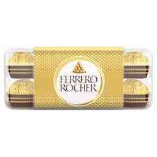 Ferrero Rocher Oplatky s polevou z mléčné čokolády a drcenými lískovými oříšky 30 ks 375g