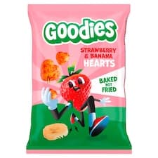 Goodies křupky srdíčka banán a jahoda 30g