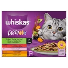 Whiskas Tasty Mix volba šéfkuchaře ve šťávě 12 x 85g (1,02kg)