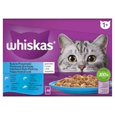 Whiskas Oblíbené rybí pokrmy v želé 12 x 85g (1,02kg)