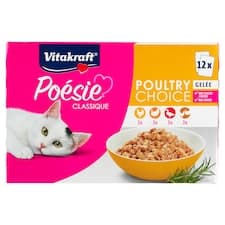 Vitakraft Poésie Classique kompletní krmivo pro dospělé kočky 12 x 85g (1020g)