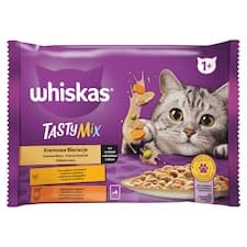 Whiskas Tasty Mix krémové menu ve šťávě 4 x 85g (340g)