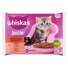 Whiskas Junior klasické pokrmy ve šťávě 4 x 85g (340g)