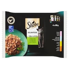 Sheba Delikatesse Smíšený výběr v želé 4 x 85g (340g)