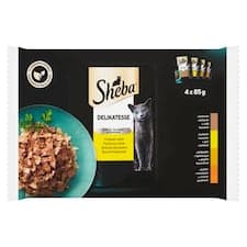 Sheba Delikatesse Drůbeží výběr v želé 4 x 85g (340g)