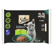 Sheba Kitten smíšený výběr ve šťávě 4 x 85g (340g)