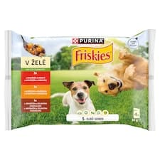 PURINA FRISKIES Adult výběr s hovězím, kuřetem a jehněčím ve želé 4 x 85g