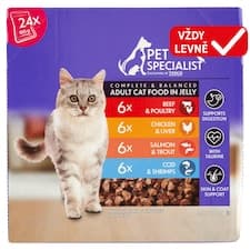 Pet Specialist Kousky v želé 24 x 100g (2400g)