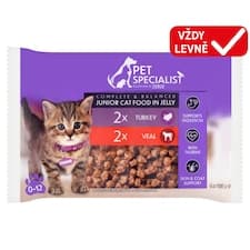 Pet Specialist Kousky v želé 4 x 100g (400g)
