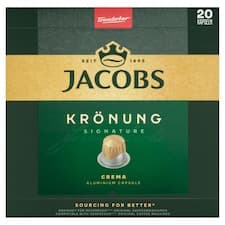 Jacobs Krönung Crema pražená mletá káva v kapslích 104g