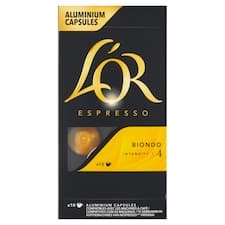 L'OR Espresso Biondo pražená mletá káva v kapslích 10 ks 52g