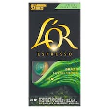 L'OR Espresso Brazil pražená mletá káva v kapslích 10 ks 52g