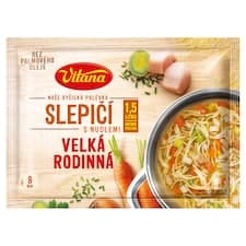 Vitana Naše Byšická polévka Slepičí s nudlemi velká rodinná 94g