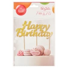 Party Time Happy Birthday dekorace dortu