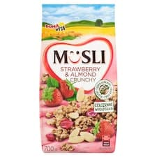 Bona Vita Zapékané müsli s jahodami a mandlemi 700g