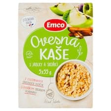 Emco Ovesná kaše s jablky a skořicí 5 x 55g (275g)