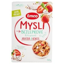 Emco Mysli Bezlepkové křupavé jahoda a kokos 340g