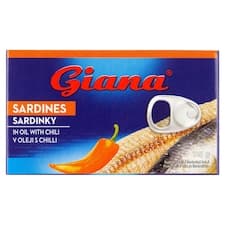 Giana Sardinky v rostlinném oleji s chilli 125g