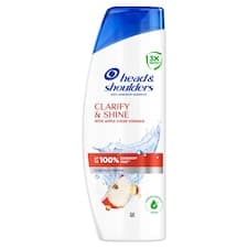 Head & Shoulders Clarify & Shine Šampon Proti Lupům 400 ml. Proti Lupům, Mastnotě a Svědivosti
