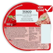 Paštika s kuřecími játry a rajčaty 100g