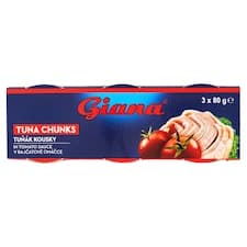 Giana Tuňák kousky v rajčatové omáčce З x 80g (240g)