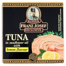 Franz Josef Kaiser Exclusive Tuňák ve slunečnicovém oleji s příchutí citronu 80g