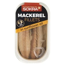 Sokra Filety z makrely ve slunečnicovém oleji 115g