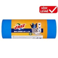 4MAX Pytle na odpadky 60 l 26 ks