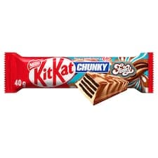 KitKat Chunky Funky oplatka v mléčné čokoládě a bílé polevě, 40g