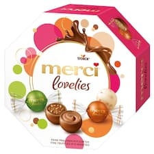 merci lovelies výběr čokoládových pralinek s náplní 185g