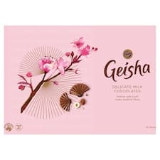Fazer Geisha Mléčné čokoládové bonbony s náplní z lískových oříšků a nugátu 185g