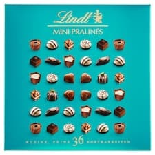 Lindt Mini Pralinés směs čokoládových bonbónů z mléčné, hořké a bílé čokolády 180g