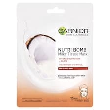 Garnier Skin Naturals vyživující textilní maska s kokosovým mlékem Nutri Bomb, 28 g