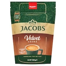 Jacobs Velvet Crema rozpustná káva 180g