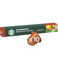 STARBUCKS Breakfast Blend by NESPRESSO Medium Roast Kávové kapsle, 10 kapslí v balení, 56g