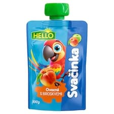 Hello Ovocná svačinka s broskvemi 100g