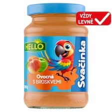 Hello Ovocná svačinka s broskvemi 190g