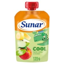 Sunar Cool ovocná kapsička broskev, banán, jablko 12m+, 120g