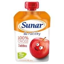 Sunar Do ručičky ovocná kapsička jablko 4m+, 100g