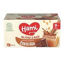 HAMI mlíčko s kaší s příchutí gurmánské čokolády 4x250 ml