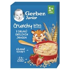 GERBER Junior nemléčná kaše jahodová s křupavými kousky 200g