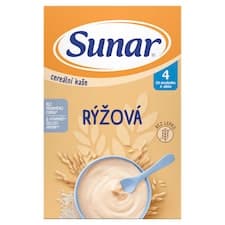 Sunar rýžová cereální kaše 4m+, 210g
