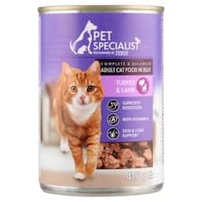 Pet Specialist Kousky s krůtím a jehněčím v želé 415g