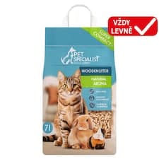 Pet Specialist Natural Aroma dřevěné stelivo 7l