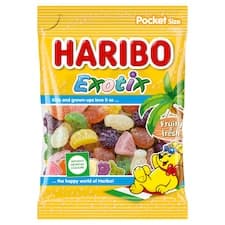 Haribo Exotix želé s ovocnou příchutí 80g