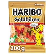 Haribo Goldbären želé s ovocnými příchutěmi 200g