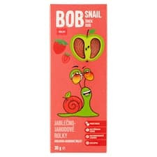 Šnek Bob Jablečno-jahodové rolky 30g