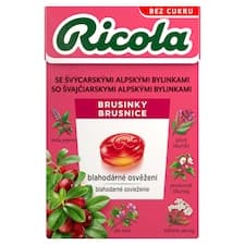 Ricola Brusinky švýcarské bylinné bonbony 40g
