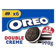 Oreo sušenky Double Creme s dvojitou vanilkovou náplní 170g