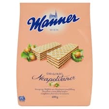Manner Křupavé oplatky s krémovou oříškovou náplní 400g